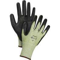 Eco-Friendly Seamless Cut-Resistant Gloves, Size 7, 13 Gauge, Polyurethane Coated, HPPE/RPET Shell, ASTM ANSI Level A4 Ontario Packaging