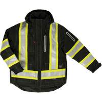 Ripstop 4-in-1 Safety Jacket, Polyester, Black, X-Small SHI851 | Ontario Packaging