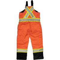 Ripstop Insulated Safety Bib Overall, Polyester, X-Small, High Visibility Orange Ontario Packaging