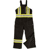 Ripstop Insulated Safety Bib Overall, Polyester, X-Small, Black Ontario Packaging