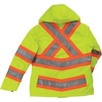 Women’s Insulated Flex Safety Jacket, Polyester, High Visibility Lime-Yellow, X-Small SHI887 | Ontario Packaging
