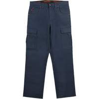 Pantalon de travail WP100, Coton/Spandex, Bleu marine, Taille 0, Entrejambe 30 SHJ118 | Ontario Packaging