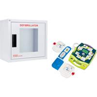 AED Plus<sup>®</sup> Defibrillator & Wall Cabinet Kit, Semi-Automatic, English, Class 4 SHJ773 | Ontario Packaging