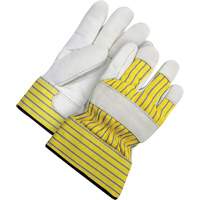 Lined Fitter's Gloves with Safety Cuff, 2X-Large, Grain Cowhide Palm, Acrylic-Pile Inner Lining Ontario Packaging