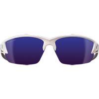 Khor G2 Safety Glasses, Blue Mirror Lens, Anti-Scratch/Polarized, ANSI Z87+/MCEPS GL-PD 10-12/Meets/Exceeds CSA Z94.3 Ontario Packaging