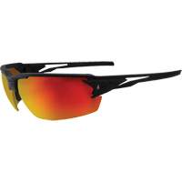 Pumori Safety Glasses, Red/Mirror Lens, Anti-Scratch, ANSI Z87+/MCEPS GL-PD 10-12/Meets/Exceeds CSA Z94.3 Ontario Packaging