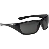Hustler Hydrophobic Wraparound Safety Glasses, Smoke Lens, Anti-Fog/Anti-Scratch, Meets/Exceeds CSA Z94.3 Ontario Packaging
