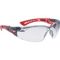 Rush+ Small Safety Glasses, Clear Lens, Anti-Fog/Anti-Scratch Coating SHK039 | Ontario Packaging