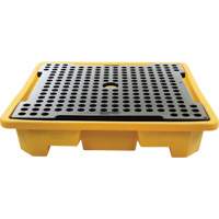 4-Drum Spill Pallet, 66 US gal. Spill Capacity, 57.5" x 57.5" x 12" Ontario Packaging