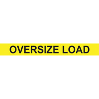 Oversize Load Heavy Haul Sign, Decal/Vinyl, 96" W x 12" H Ontario Packaging