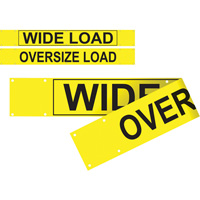 Double Sided Wide Load/Oversized Load Banner, Vinyl, 96" W x 12" H Ontario Packaging