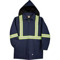 Parka en canard de premi&egrave;re qualit&eacute; avec mat&eacute;riau r&eacute;fl&eacute;chissant, Bleu marine, Petit Ontario Packaging