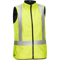 Veste bouffante, enveloppante et r&eacute;versible avec X au dos Bisley pour femmes, Jaune lime haute visibilit&eacute;, Petit, Polyester Ontario Packaging