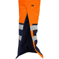 Bisley&reg; Extreme Cold Bib Overall, Polyester, Small, High Visibility Orange Ontario Packaging