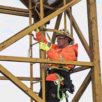 SA-54022-4 Longe &agrave; amortisseur de choc, 4', Point d'ancrage &agrave; Crochet d&eacute;chafaudage, Crochet mousqueton aux jambes, Polyester Ontario Packaging