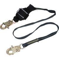 Arc Flash Web Shock-Absorbing Lanyard, 6', Snap Hook Center, Snap Hook Leg Ends, Kevlar&reg; Ontario Packaging