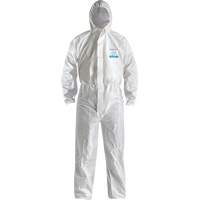 CoverMe XP1800  Type 5/6 Coveralls with Hood, Medium, White, Microporous Ontario Packaging