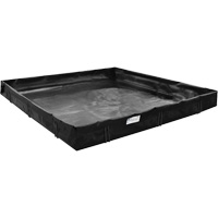 Spill Containment Berm, 179 US gal. Capacity, 6' W x 4' L x 1" H, L-Bracket Ontario Packaging