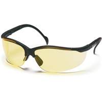 Venture II&reg; Half-Frame Safety Glasses, Amber Lens, ANSI Z87+/MCEPS GL-PD 10-12/Meets/Exceeds CSA Z94.3 Ontario Packaging