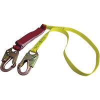 External Energy Absorber Lanyard with 3/4" Hook, 6', Snap Hook Center, Snap Hook Leg Ends, Polyester Ontario Packaging
