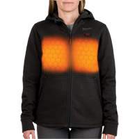 M12 Heated Hoodie with Battery, Women's, Medium, Black, Poly-Cotton Ontario Packaging
