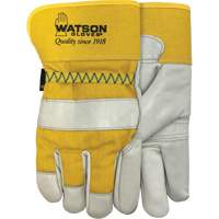 94003i Leather Combo Lined Gloves, Large, Grain Cowhide Palm, Fleece Inner Lining Ontario Packaging