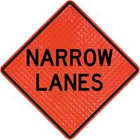 Quadra Flex Roll-Up Sign with Traffic Control Person Ahead Symbol Ontario Packaging