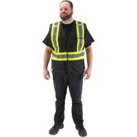Veste d'arpenteur conforme aux normes de la CSA, Noir, Moyen, Polyester Ontario Packaging