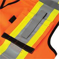 6680 High-Visibility Antimicrobial Mesh-Back Surveyor Vest, High Visibility Orange, Small, Polyester Ontario Packaging