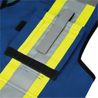 6681 High-Visibility Antimicrobial Mesh-Back Surveyor Vest, Royal Blue, Small, Polyester Ontario Packaging
