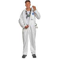 Harness-Compatible Disposable Coverall, Small, White, Tyvek&reg; 500 Ontario Packaging