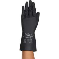 Gants r&eacute;sistants aux produits chimiques AlphaTec 87-118, Taille Petit/7, 12,6" lo, Latex de caoutchouc, Doublure en Coton, 31-mil Ontario Packaging