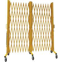 Expandable Barrier, 84" H x 20' L, Yellow Ontario Packaging