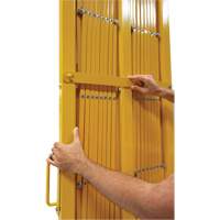 Expandable Barrier, 84" H x 20' L, Yellow Ontario Packaging