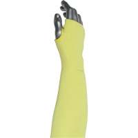 Kut Gard&reg; 2-Ply Cut-Resistant Sleeve with Thumb Hole, Aramid/ATA&reg;, 10", ASTM ANSI Level A6, Yellow Ontario Packaging