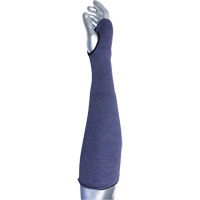 Kut Gard&reg; ECO Series 2-Ply ASP Sleeve with Thumb Hole, Aramid, 14", ASTM ANSI Level A3, Purple Ontario Packaging