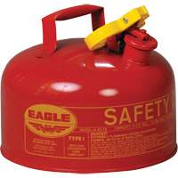 Safety Can for Flammables, Type I, Galvanized Steel, 2 US gal., Red, FM Approved/UL/ULC Listed Ontario Packaging