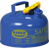 Safety Can for Kerosene, Type I, Galvanized Steel, 2 US gal., Blue, FM Approved/UL/ULC Listed Ontario Packaging