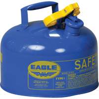 Safety Can for Kerosene, Type I, Galvanized Steel, 2.5 US gal., Blue, FM Approved/UL/ULC Listed Ontario Packaging