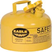 Safety Can for Diesel, Type I, Galvanized Steel, 2.5 US gal., Yellow, FM Approved/UL/ULC Listed Ontario Packaging