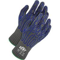 Deny&reg; Coated Cut-Resistant Food Contact Gloves, Size 8, 7 Gauge, Silicone Coated, HPPE Shell, ASTM ANSI Level A9/EN 388 Level F Ontario Packaging