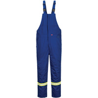 Bizflame&reg; 88/12 Insulated Bib Pants, Cotton/Nylon, Small, Blue Ontario Packaging