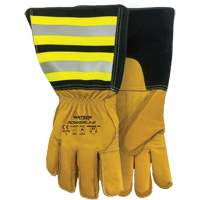 Powerline Water-Resistant Gloves, Leather, Medium Ontario Packaging