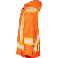 R804 Hurricane Rain Jacket, Small, High Visibility Orange Ontario Packaging