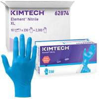 Kimtech Element Exam Gloves, X-Small, Nitrile, 3.2-mil, Powder-Free, Blue, Class 2 Ontario Packaging