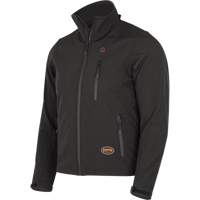 Heated Soft-Shell Jacket, Men's, Small, Black Ontario Packaging