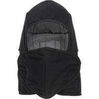 Pioneer 766A Flame-Resistant Quilted Hard Hat Liner with Detachable Mouthpiece, Black/Grey, Cotton/FR-Tech&reg;/Modacrylic/Nylon Ontario Packaging