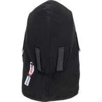 Pioneer 766A Flame-Resistant Quilted Hard Hat Liner with Detachable Mouthpiece, Black/Grey, Cotton/FR-Tech&reg;/Modacrylic/Nylon Ontario Packaging