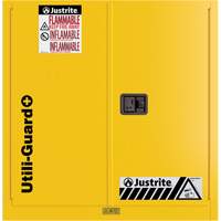 Utili-Guard+ Flammable Safety Cabinet, 30 gal., 1 Door, 43" W x 44" H x 22" D Ontario Packaging