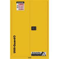 Utili-Guard+ Flammable Safety Cabinet, 45 gal., 2 Door, 43" W x 65" H x 22" D Ontario Packaging